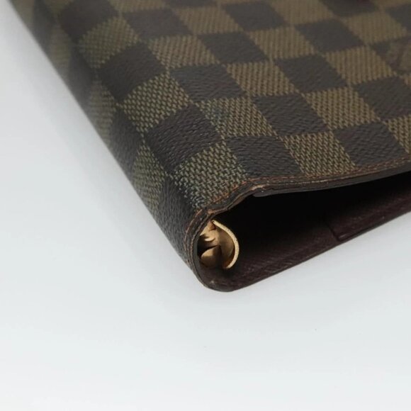 LOUIS VUITTON Damier Ebene Agenda MM Day Planner Cover R20240 LV Auth 130872 - Picture 3 of 16